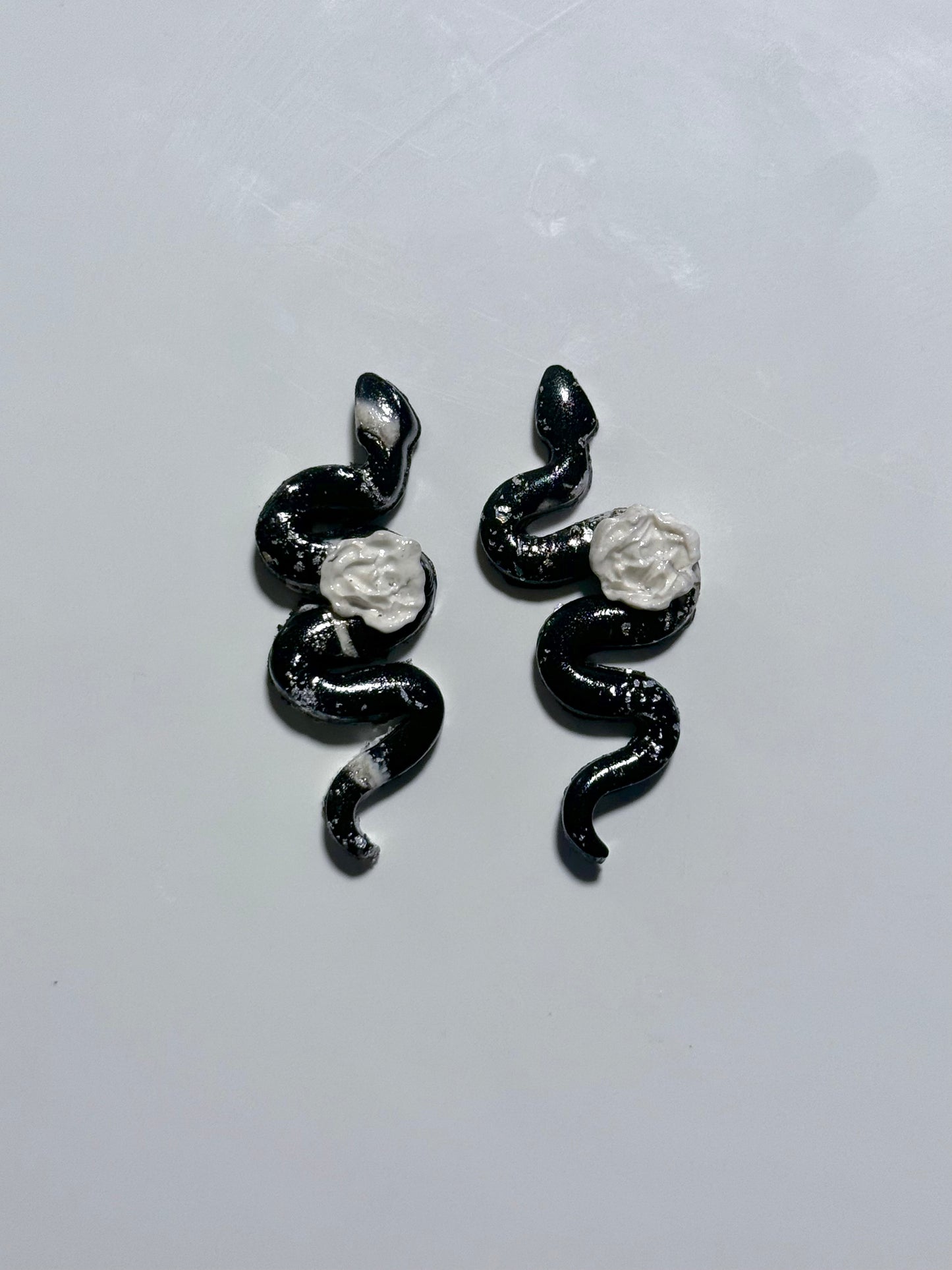 Multicolored Snake Earrings