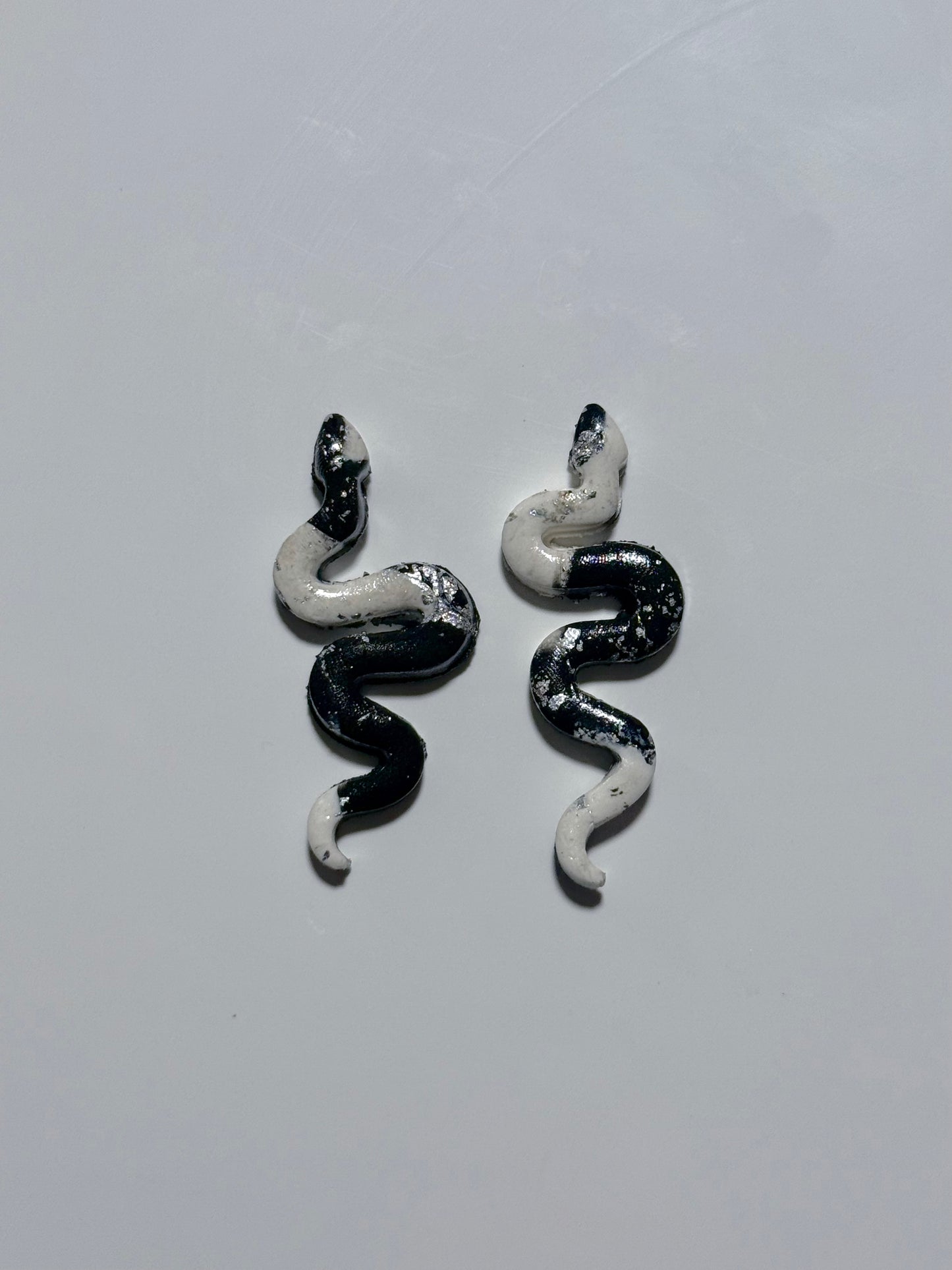 Multicolored Snake Earrings